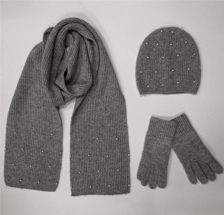 Knitted Hat And Scarf Set